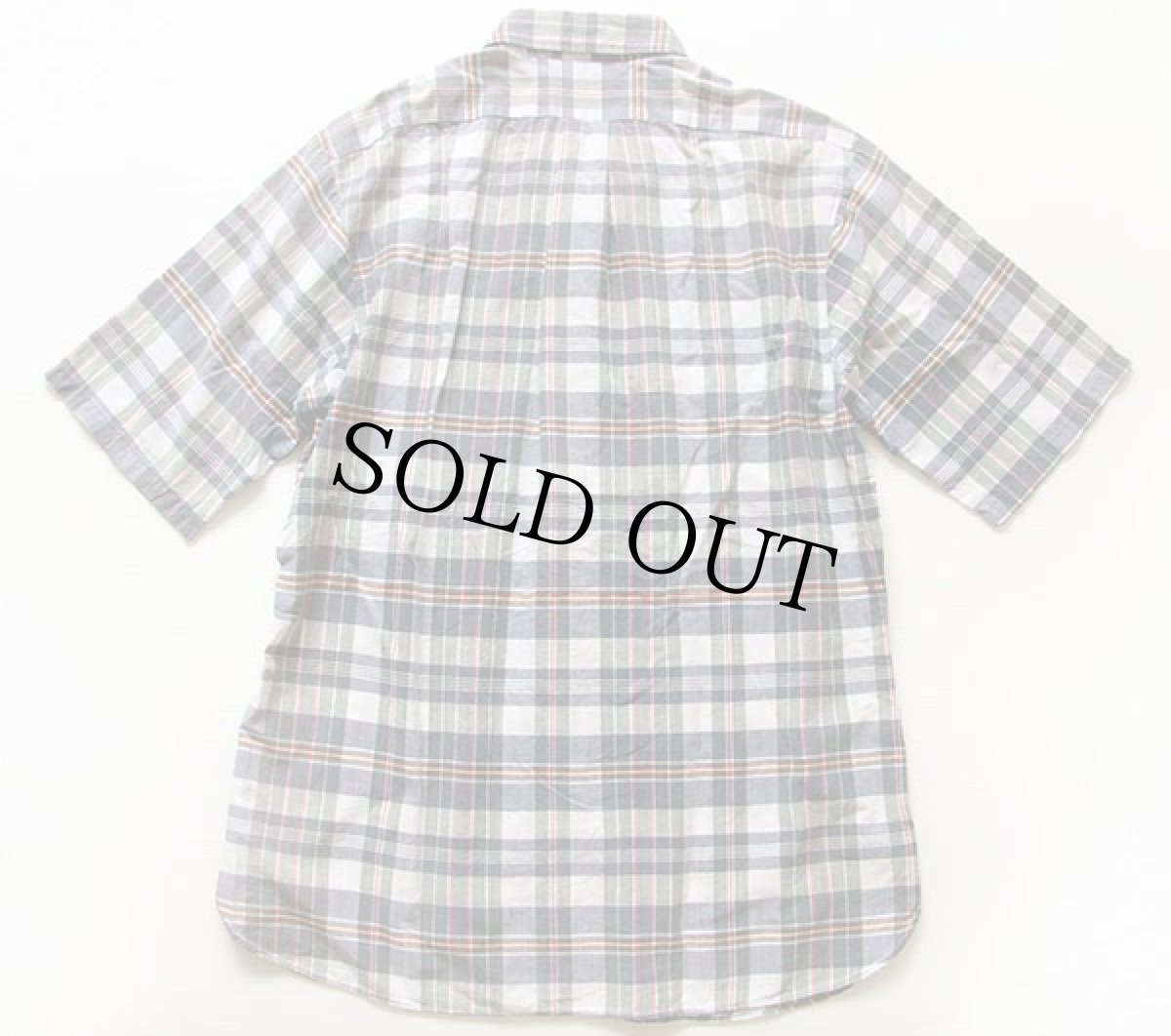 画像2: 70s ARROW india madras マドラスチェック ボタンダウン 半袖 コットンシャツ M (2)