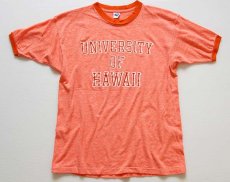 画像2: 70s ARTEX UNIVERSITY OF HAWAII リンガーTシャツ 杢オレンジ L (2)