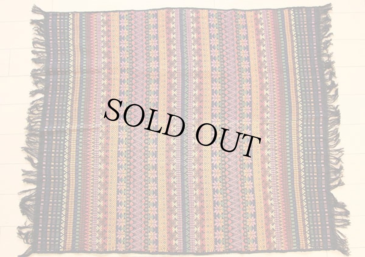 画像2: フォークロア柄 ラグ (2)