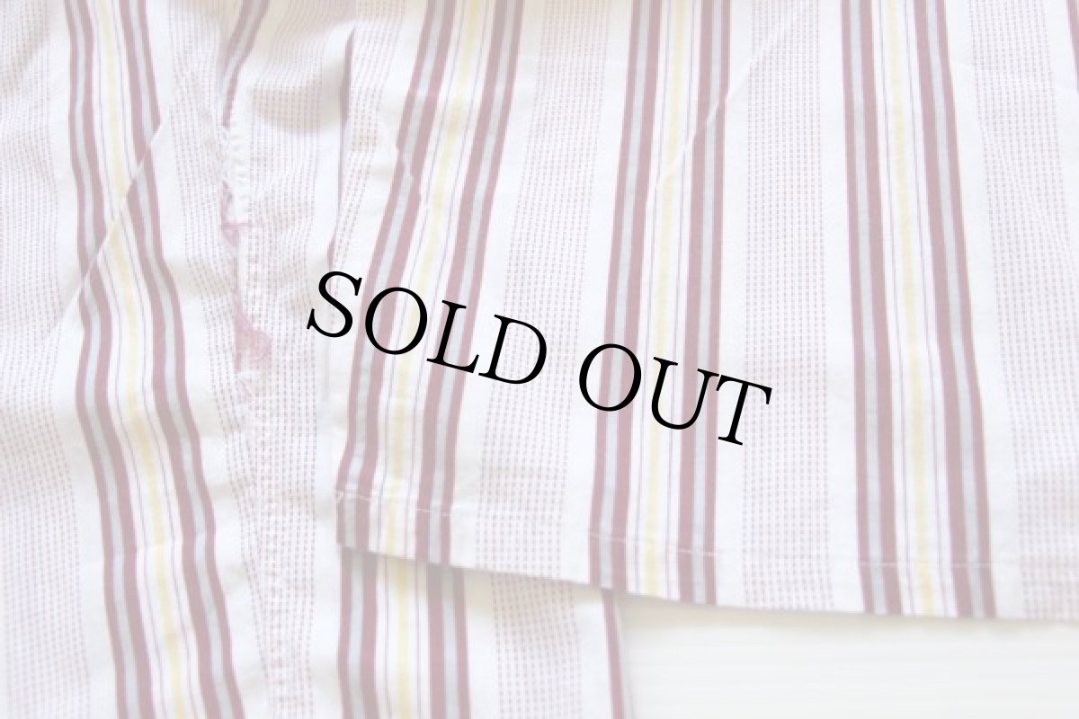 画像7: 50s PENNEY'S TOWNCRAFT マルチストライプ コットン パジャマ シャツ&パンツ セット C (7)