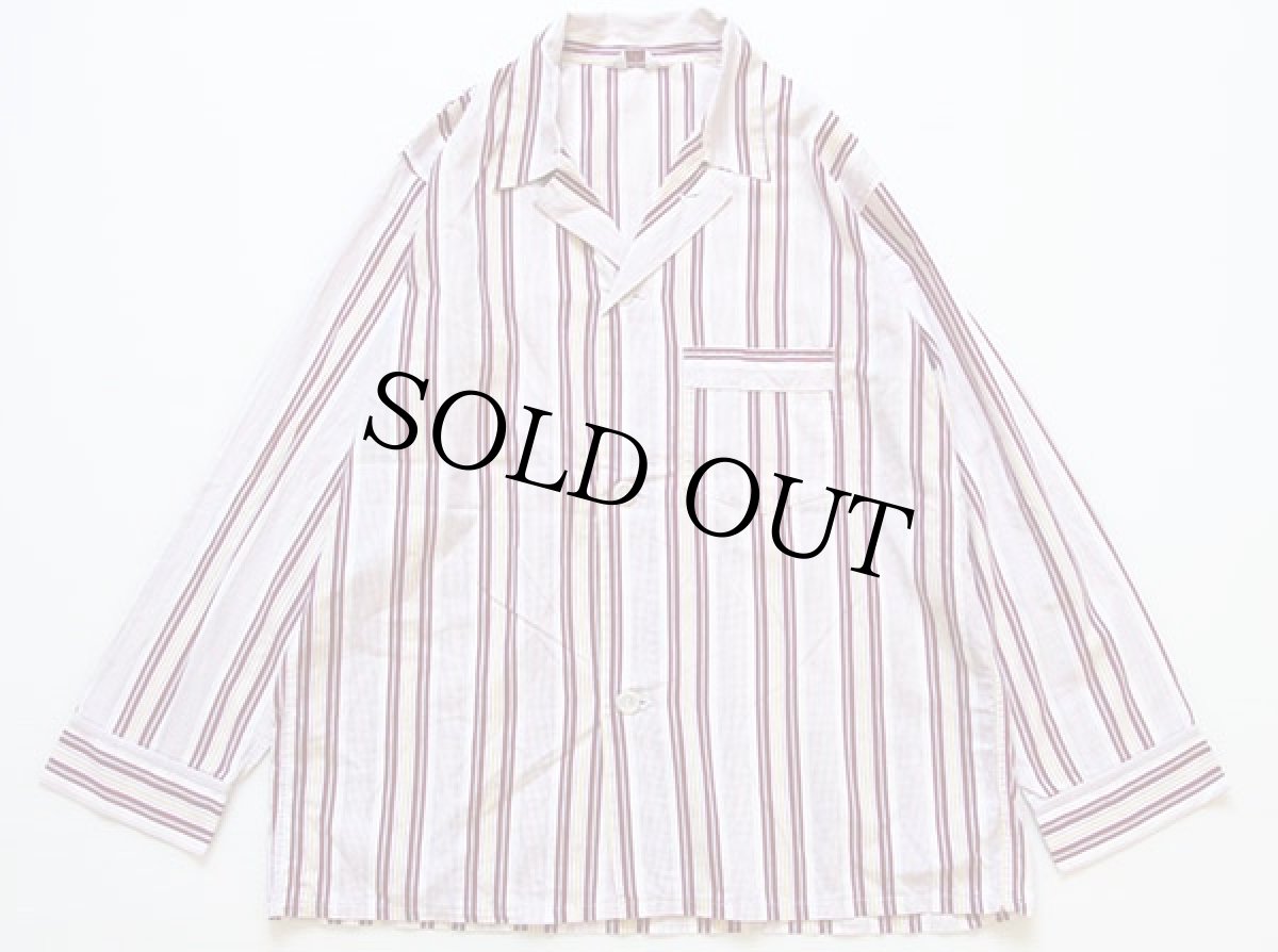 画像2: 50s PENNEY'S TOWNCRAFT マルチストライプ コットン パジャマ シャツ&パンツ セット C (2)