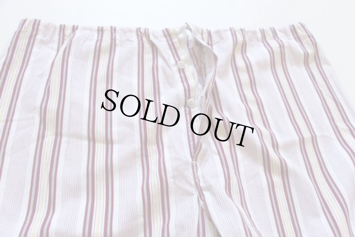 画像5: 50s PENNEY'S TOWNCRAFT マルチストライプ コットン パジャマ シャツ&パンツ セット C (5)