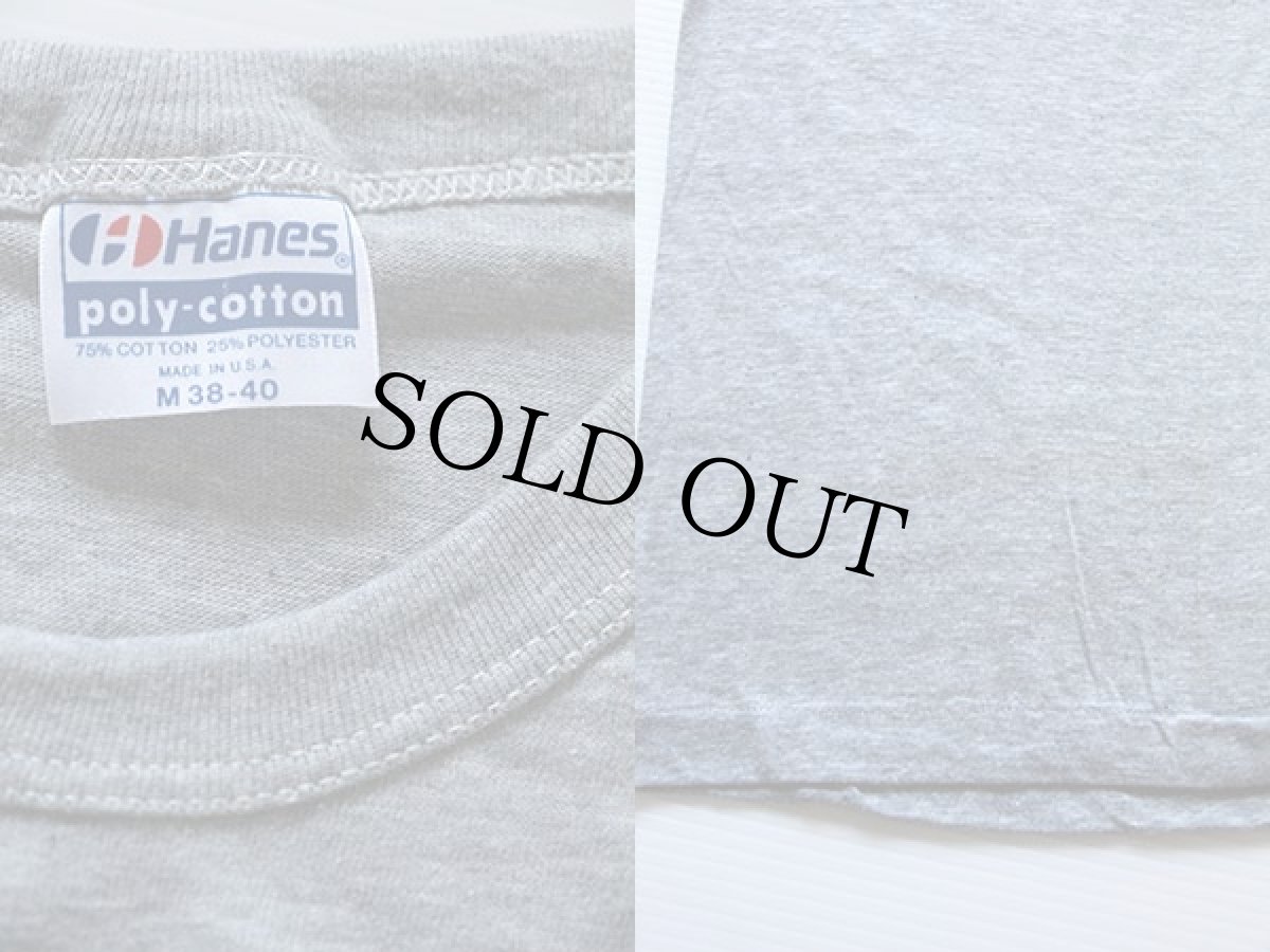 画像3: デッドストック★80s USA製 Hanes NORTHWEST AIRWAYS 染み込みプリント Tシャツ 杢グレー M (3)