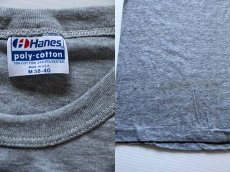 画像3: デッドストック★80s USA製 Hanes NORTHWEST AIRWAYS 染み込みプリント Tシャツ 杢グレー M (3)