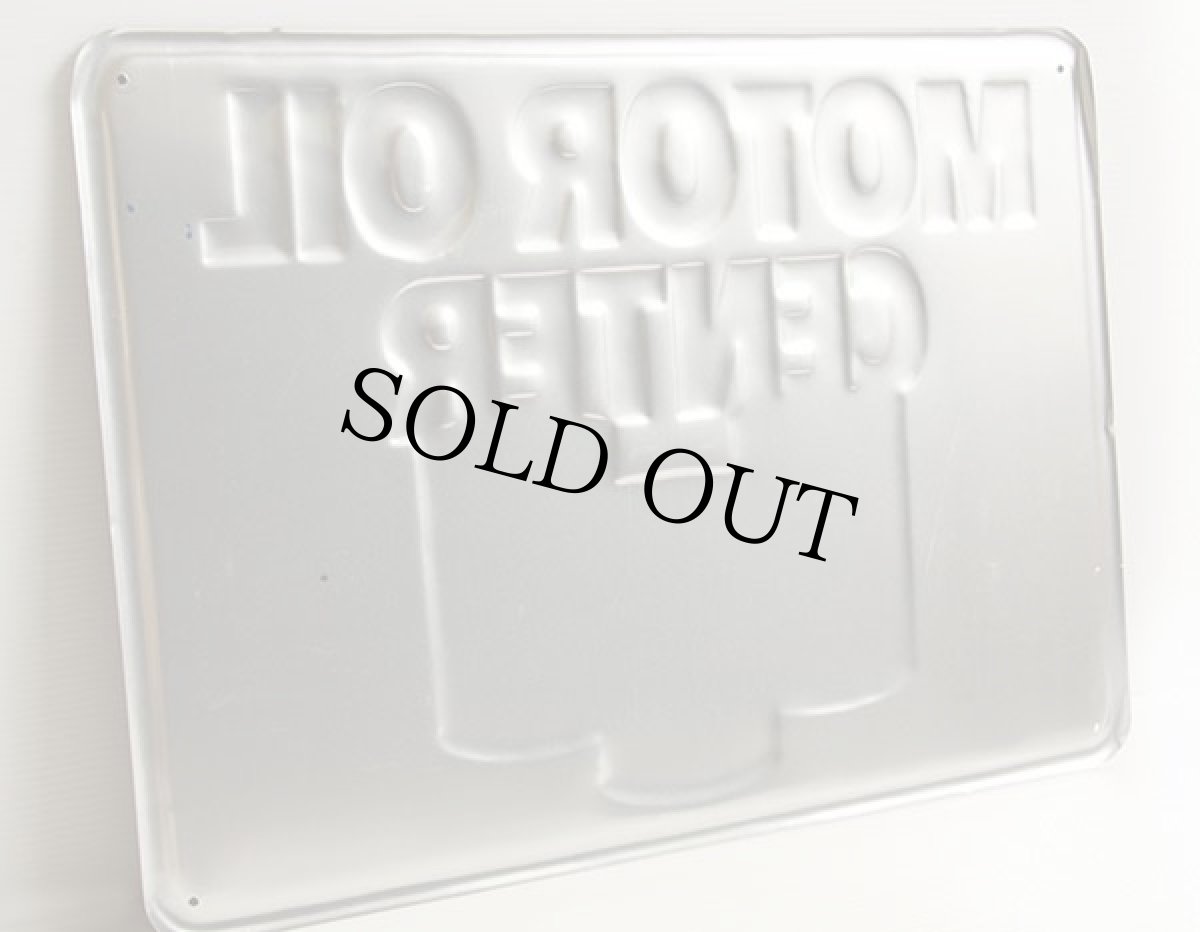 画像2: ビンテージ USA製 MOTOR OIL CENTER VALVOLINE サイン★看板 ガレージ (2)