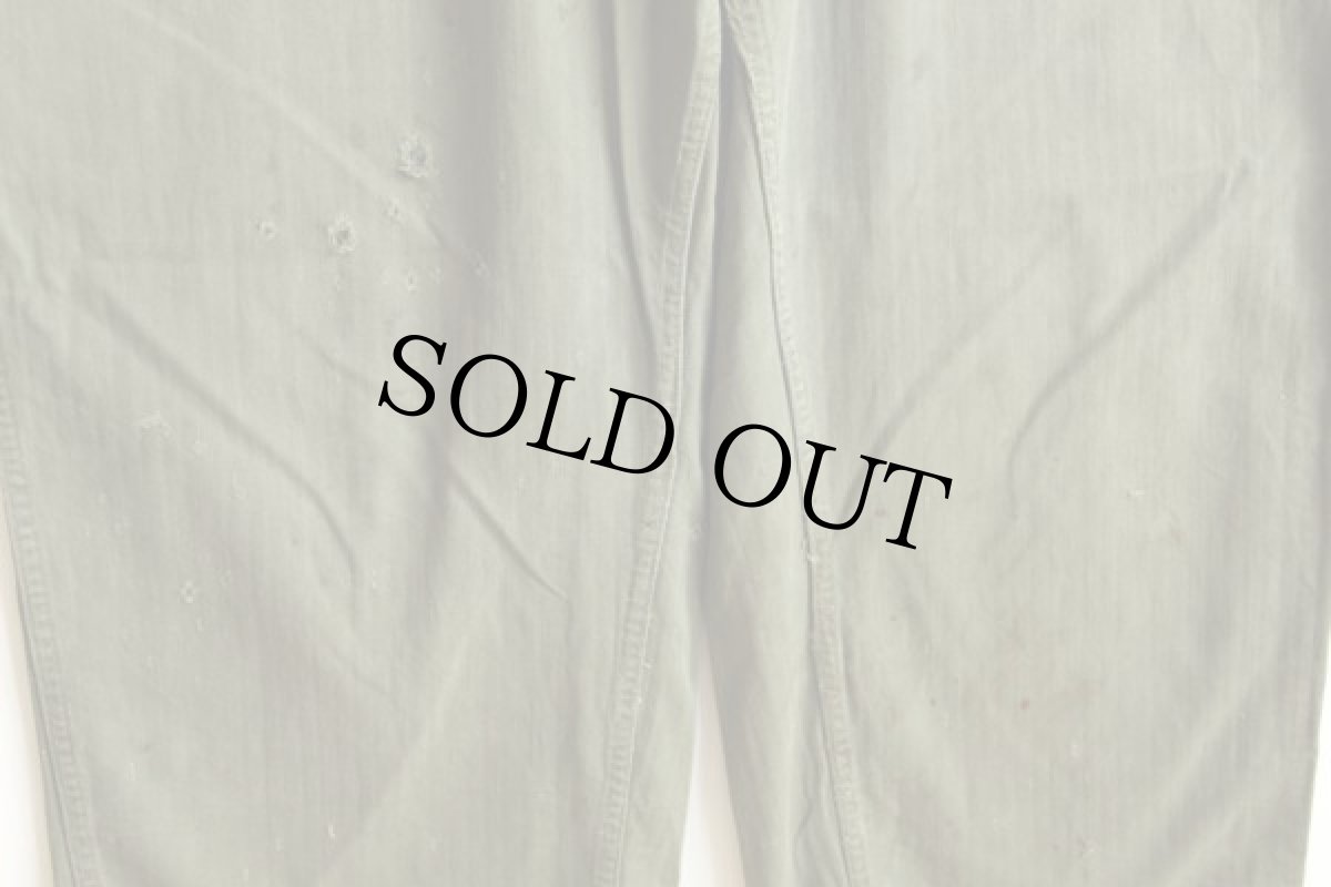 画像7: 40s 米軍 U.S.ARMY M-43 HBT ヘリンボーンツイル オールインワン リペア★つなぎ (7)