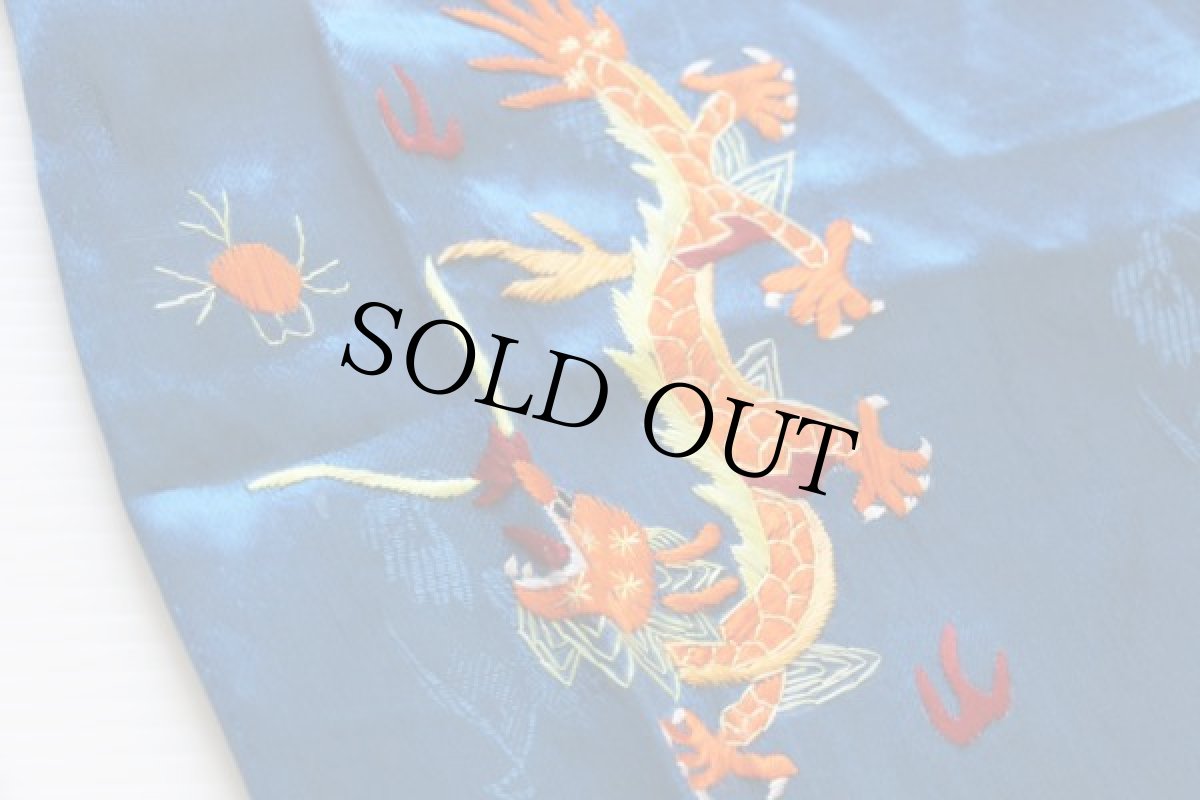 画像7: 50s 龍 刺繍 半袖シャツ パンツ セット (7)