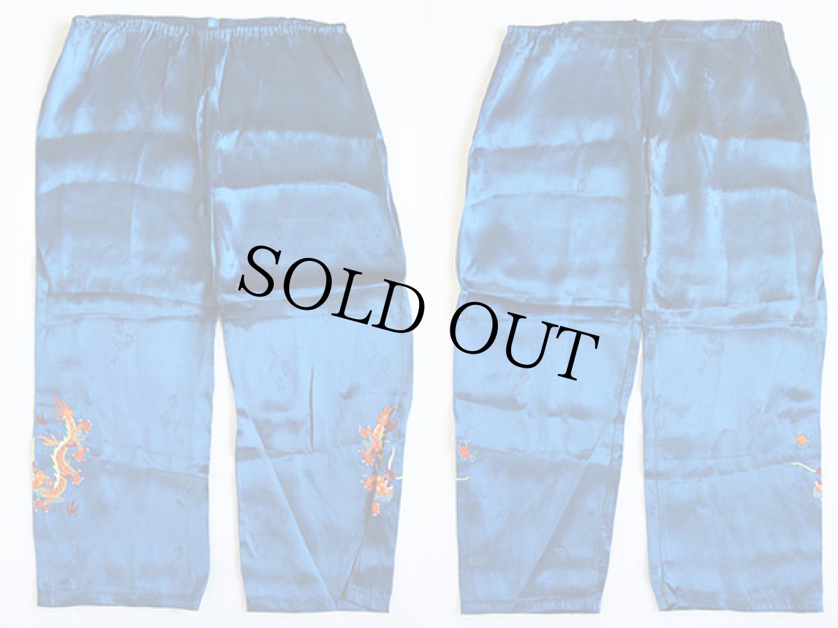 画像6: 50s 龍 刺繍 半袖シャツ パンツ セット (6)