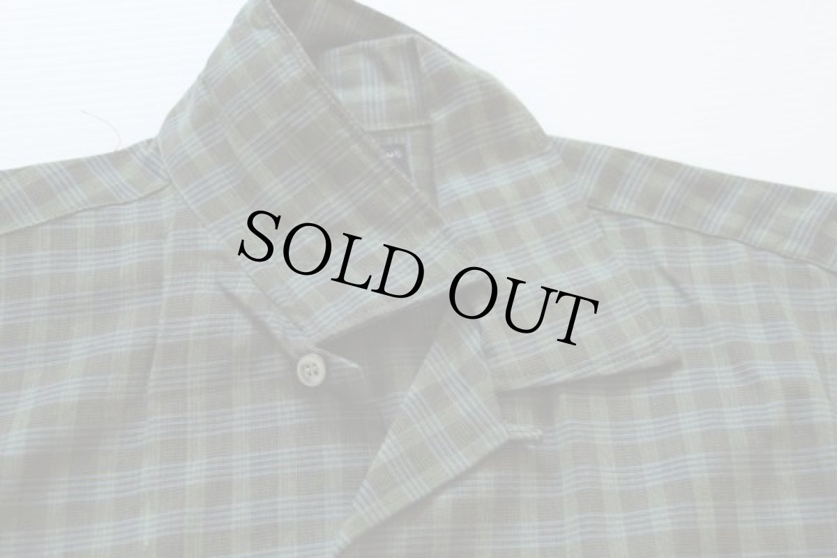 画像3: デッドストック★60s Manhattanマンハッタン チェック コットンシャツ S (3)