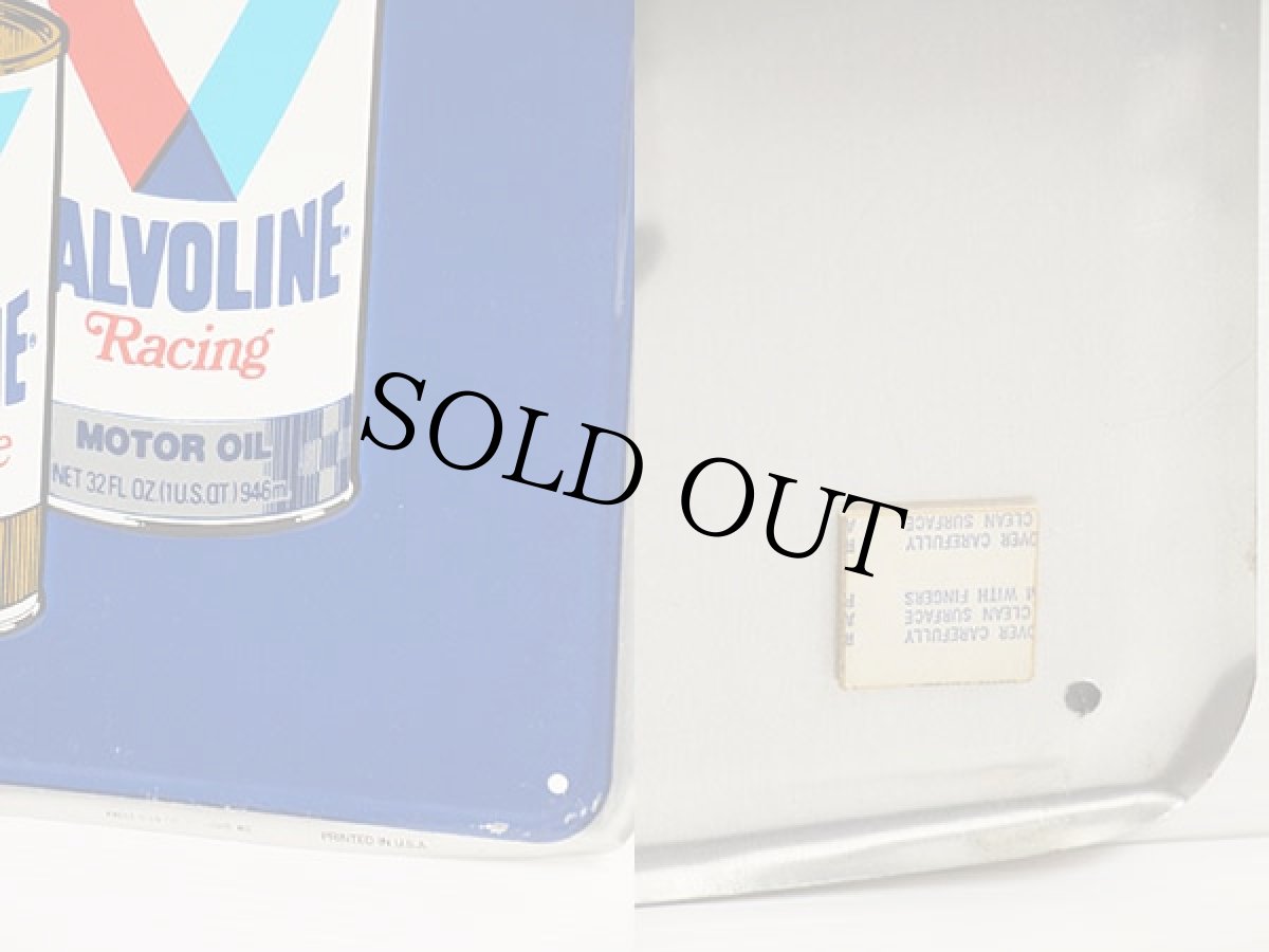 画像3: ビンテージ USA製 MOTOR OIL CENTER VALVOLINE サイン★看板 ガレージ (3)