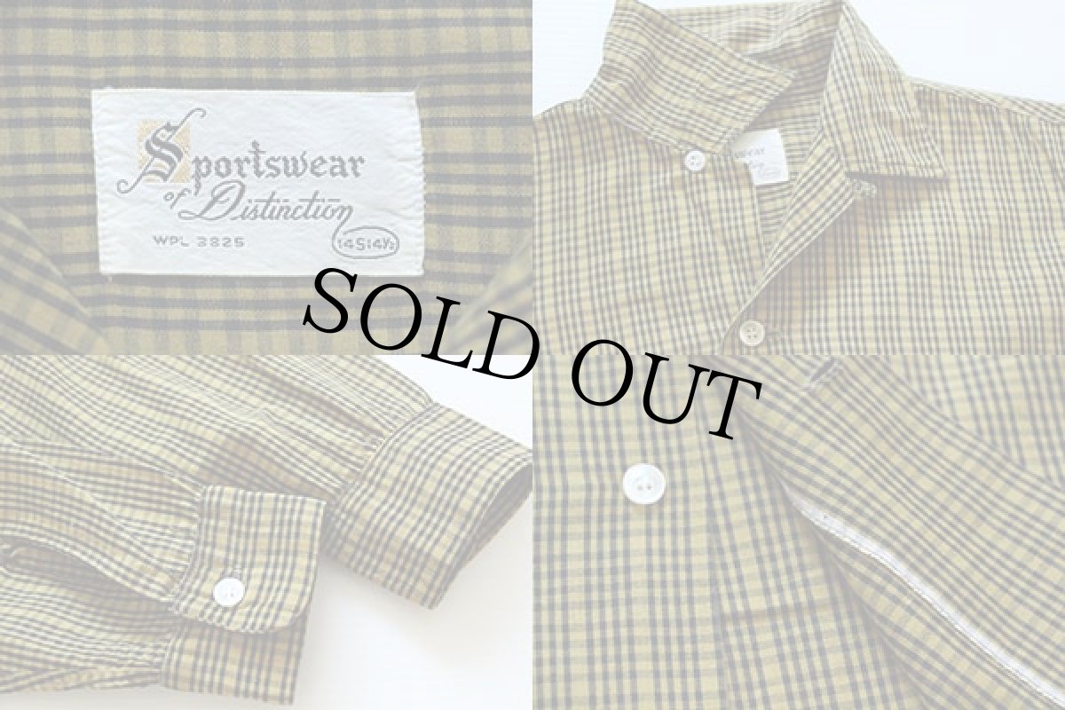 画像3: 60s Sportswear of Distinction チェック コットンシャツ S (3)