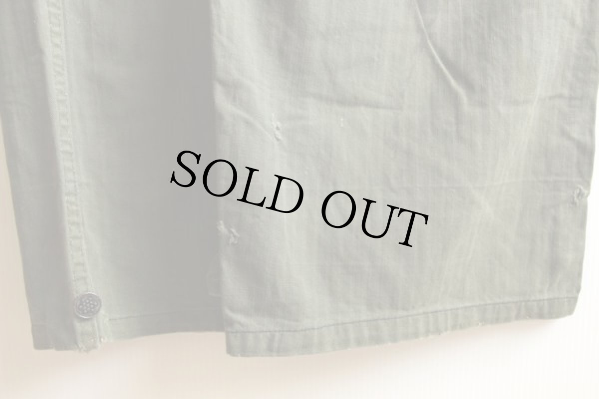 画像8: 40s 米軍 U.S.ARMY M-43 HBT ヘリンボーンツイル オールインワン リペア★つなぎ (8)