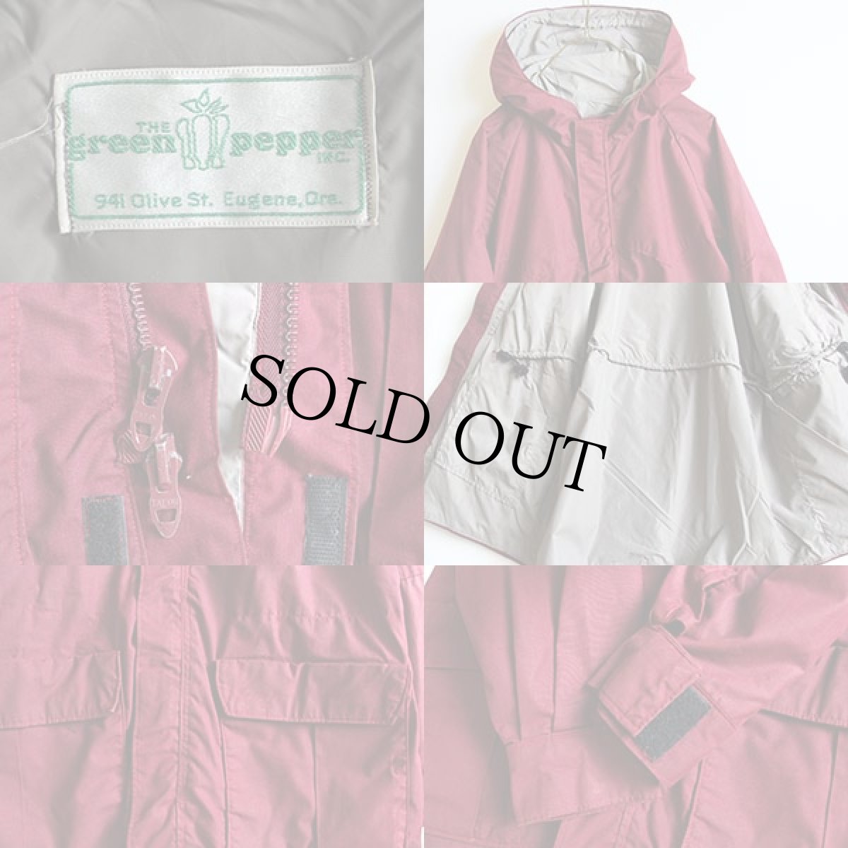 画像3: 70s THE green pepper マウンテンパーカー バーガンディ (3)