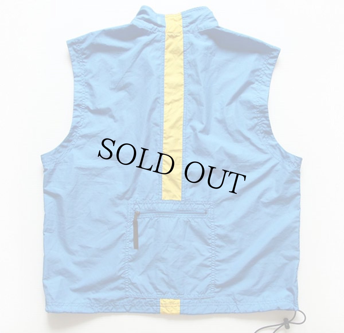 画像2: 90s NIKEナイキ acg ライン入り ナイロンベスト 青×黄 L (2)