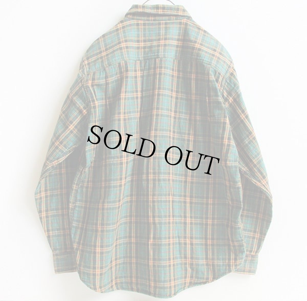 画像2: 90s ORVISオービス タータンチェック レイヤー コットンシャツ L★インド綿 (2)
