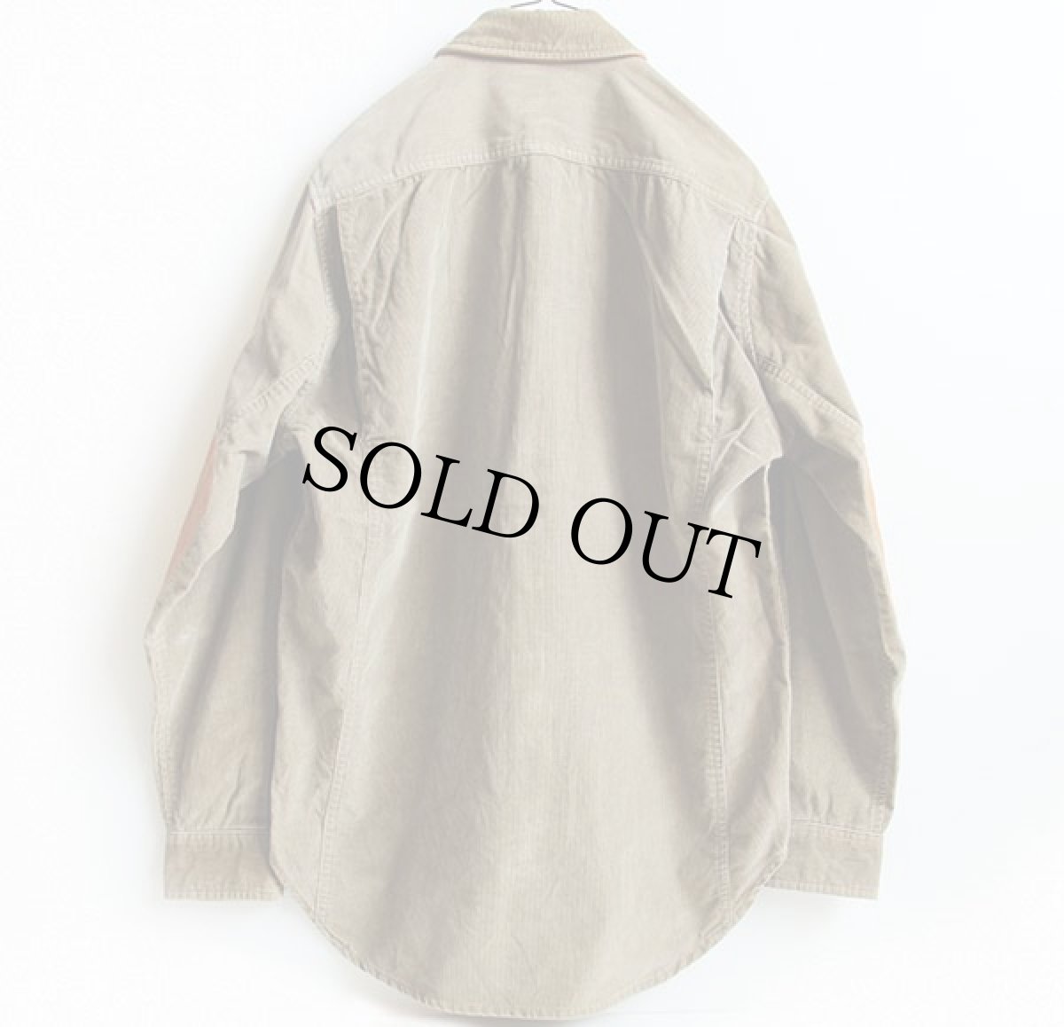 画像2: 80s BANANA REPUBLICバナナリパブリック エルボーパッチ付き コーデュロイシャツ S (2)