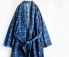 画像1: 60s A Standard Robe チェック プリントネル ガウン (1)