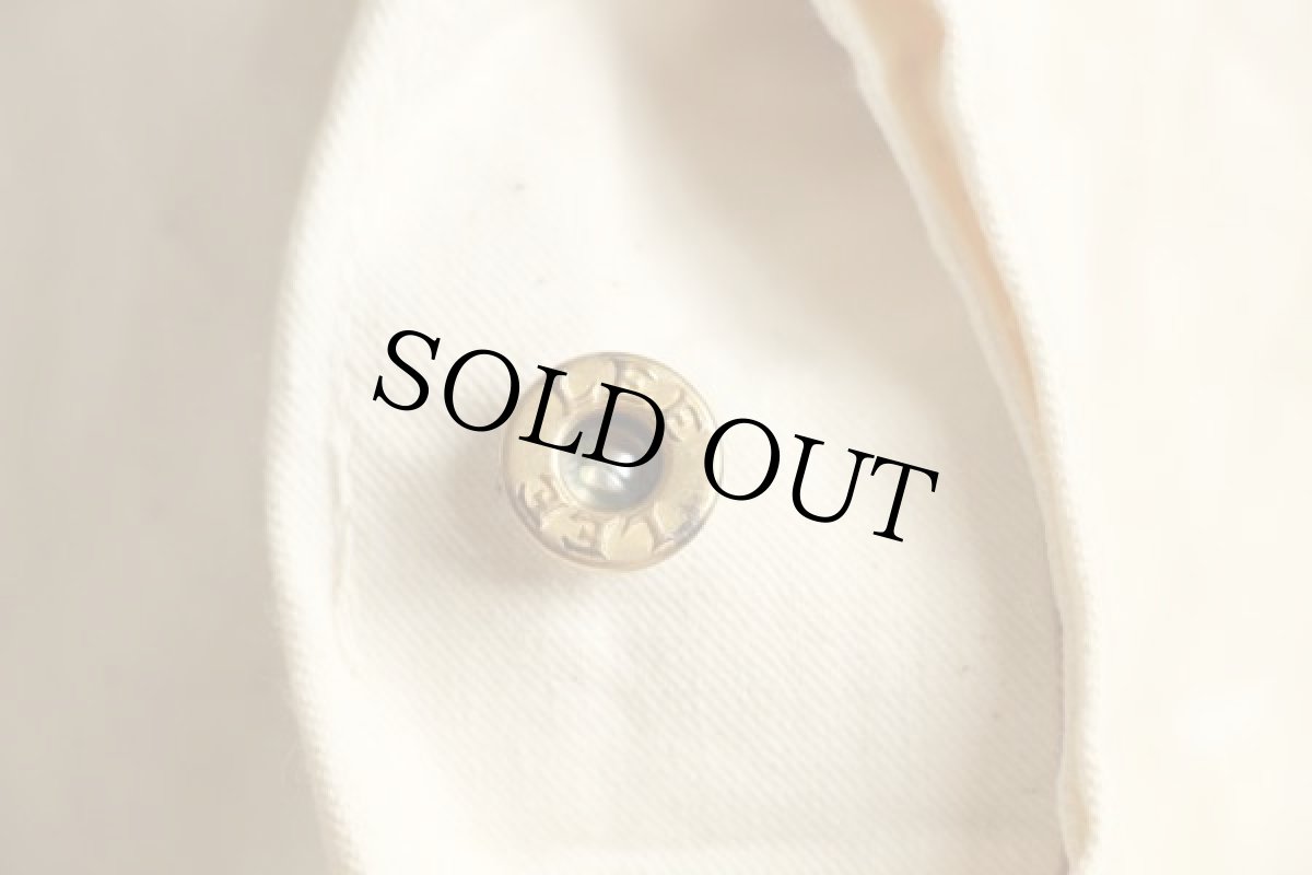 画像6: 70s USA製 Leeリー 山ポケ コットン オーバーオール ペンキ飛び 生成り (6)