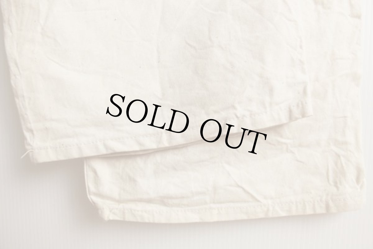 画像8: 70s USA製 Leeリー 山ポケ コットン オーバーオール ペンキ飛び 生成り (8)