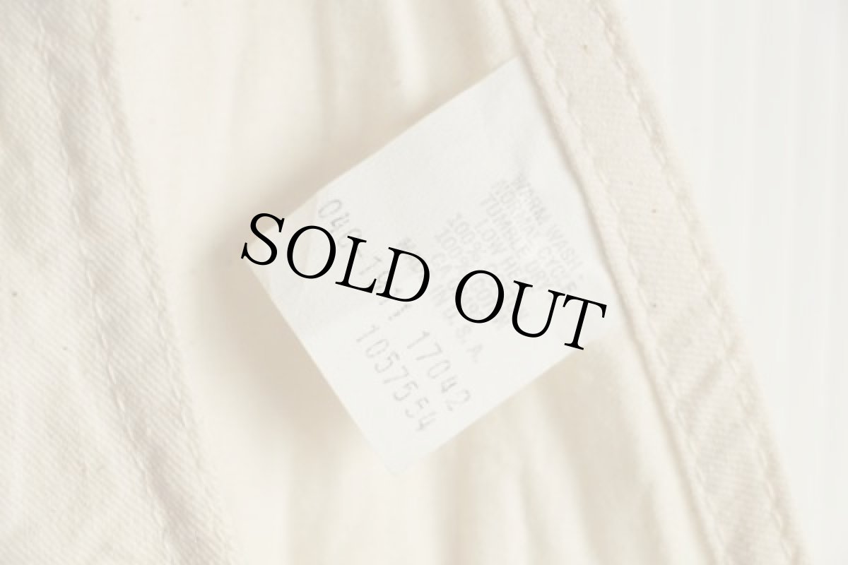 画像5: 70s USA製 Leeリー 山ポケ コットン オーバーオール ペンキ飛び 生成り (5)