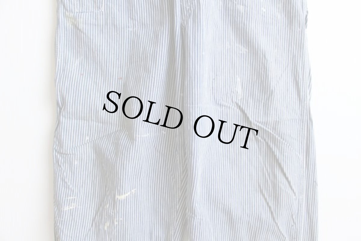 画像6: 70s OSHKOSH B'GOSH ヒッコリー ストライプ オーバーオール ペンキ飛び (6)