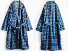 画像2: 60s A Standard Robe チェック プリントネル ガウン (2)