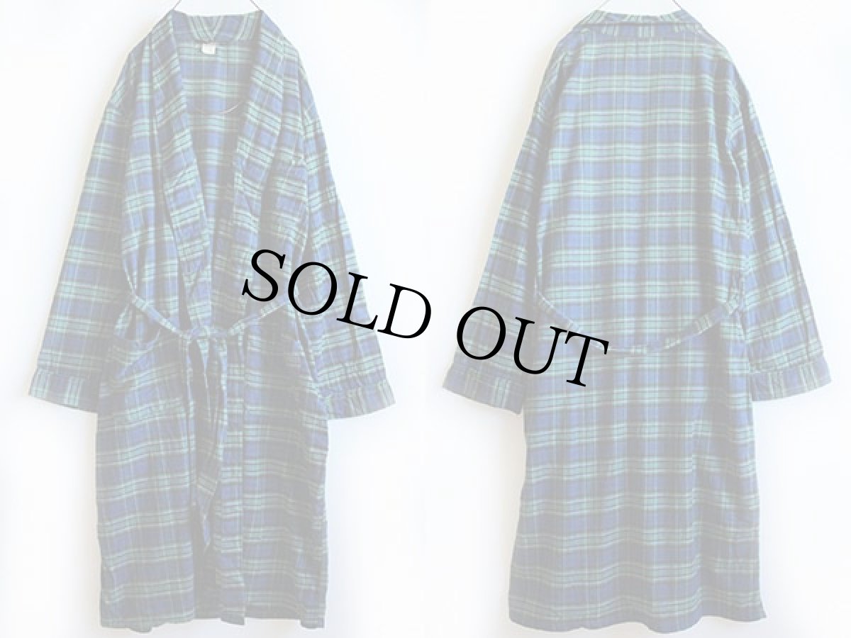 画像2: 60s Penneys TOWNCRAFT チェック ライトネル ガウン L (2)