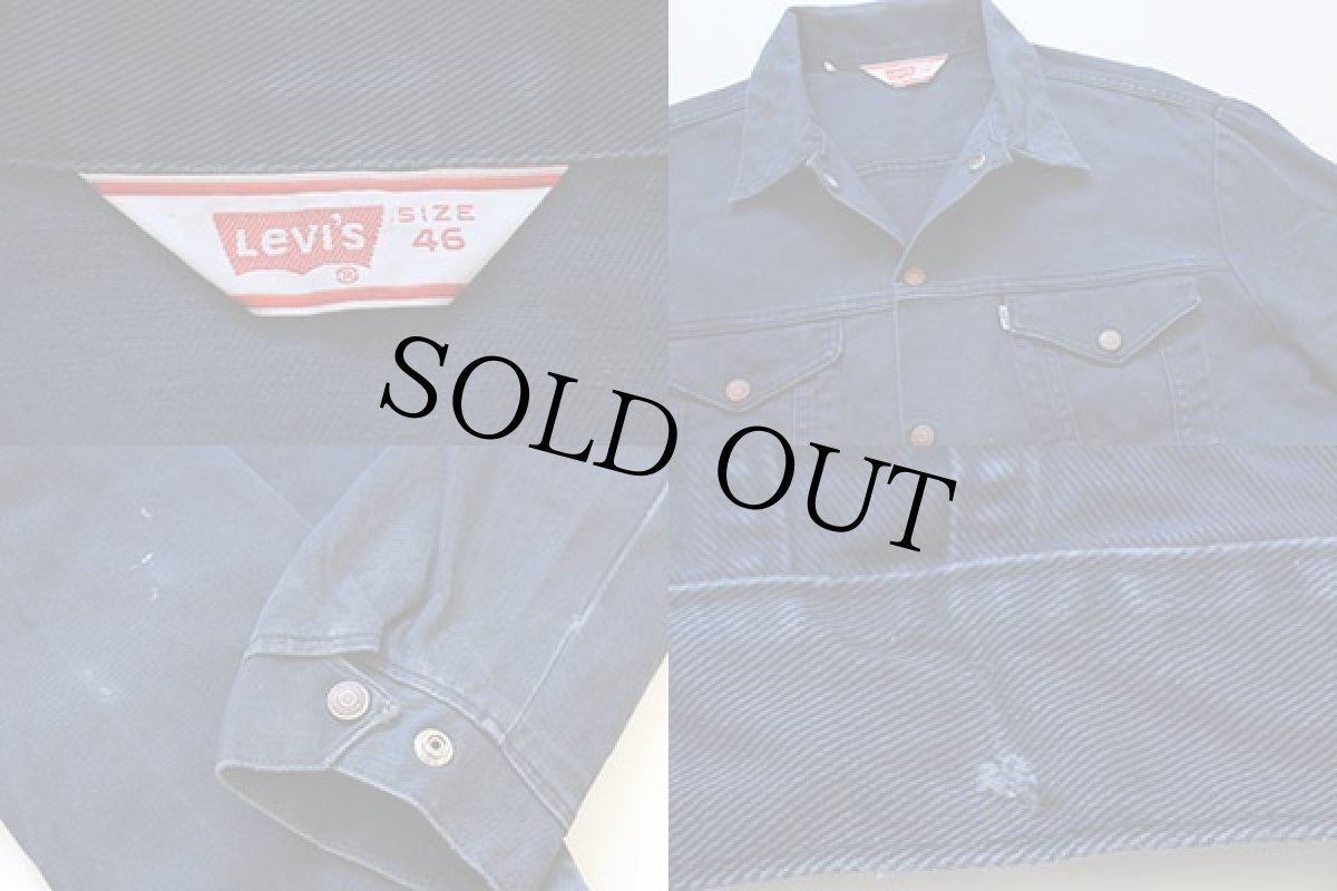 画像3: 70s Levi'sリーバイス コットンツイルジャケット 紺 46 (3)