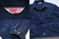 画像3: 70s Levi'sリーバイス コットンツイルジャケット 紺 46 (3)