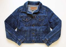 画像1: 80s USA製 Levi'sリーバイス 76001 ショート丈 デニムジャケット L (1)