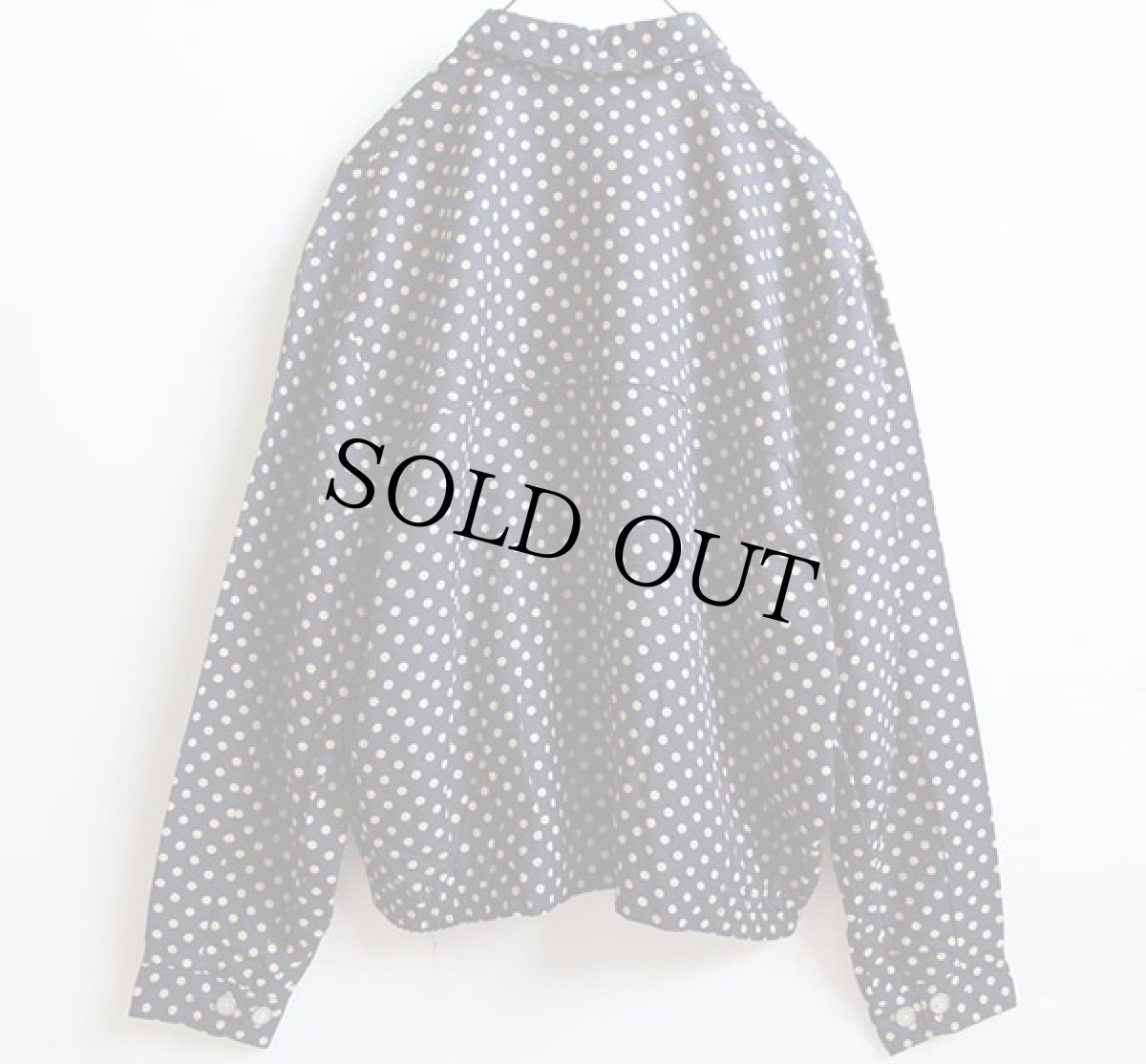 画像2: 90s GAPギャップ チンスト付き ドット柄 レーヨンジャケット S (2)