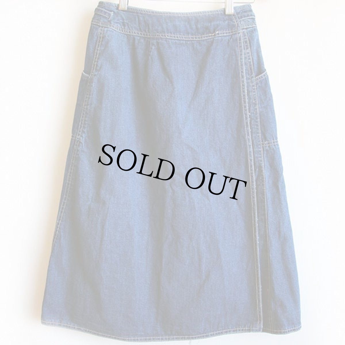 画像2: 80s TiCA デニム 巻きスカート (2)