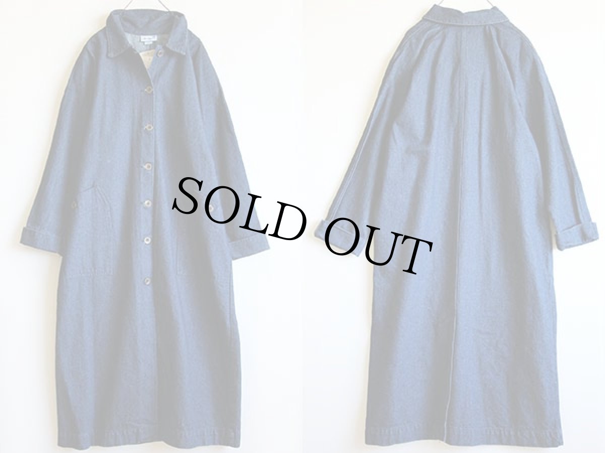 画像2: デッドストック★90s USA製 OSHKOSH B'GOSH ロング デニムコート (2)