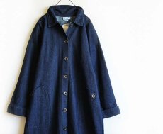 画像1: デッドストック★90s USA製 OSHKOSH B'GOSH ロング デニムコート (1)