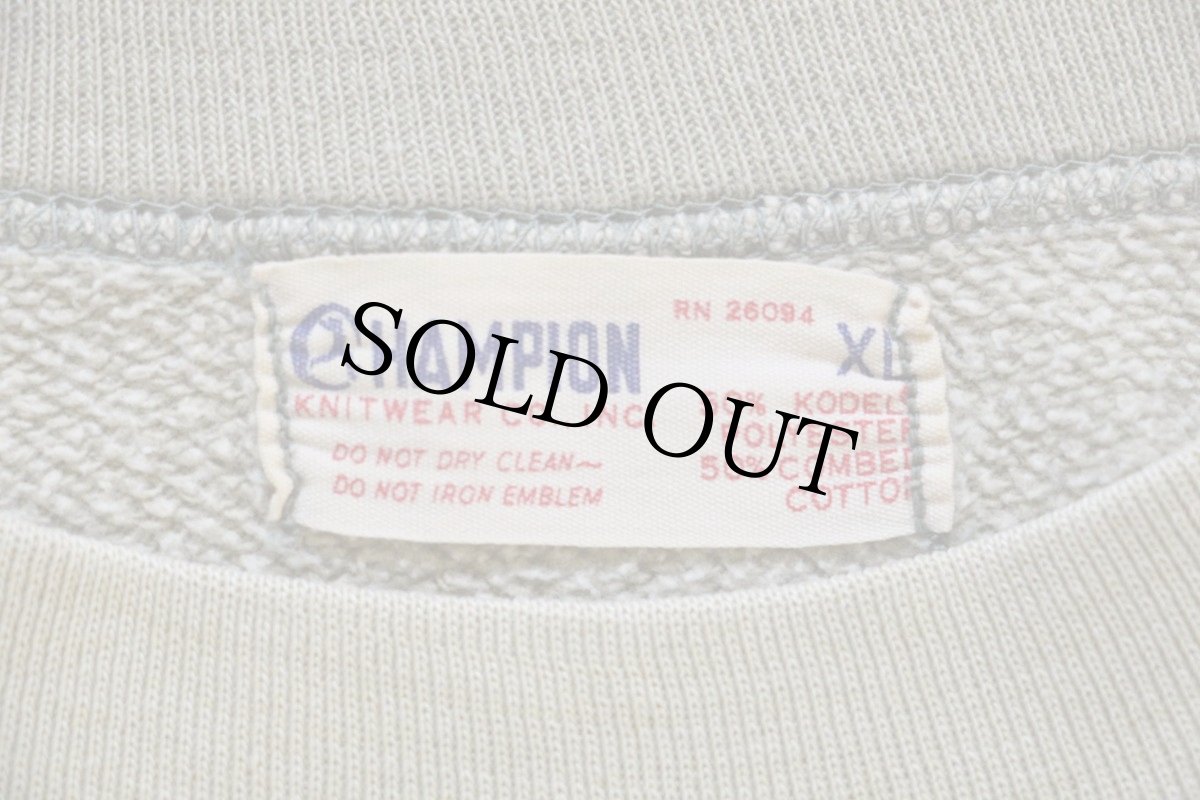 画像4: 60s CHAMPIONチャンピオン ランタグ Moorhead State 半袖スウェット 薄緑 XL (4)