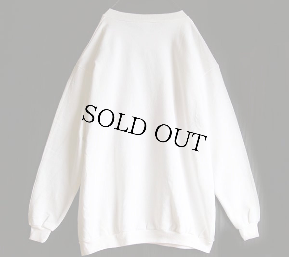 画像2: デッドストック★90s USA製 PELBAR moose アート スウェット 白★特大 (2)