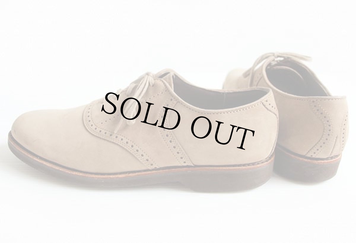 画像2: USA製 Dexter ヌバックレザー サドルシューズ ブラウンベージュ10M★レザーシューズ 革靴 (2)