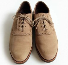 画像3: USA製 Dexter ヌバックレザー サドルシューズ ブラウンベージュ10M★レザーシューズ 革靴 (3)