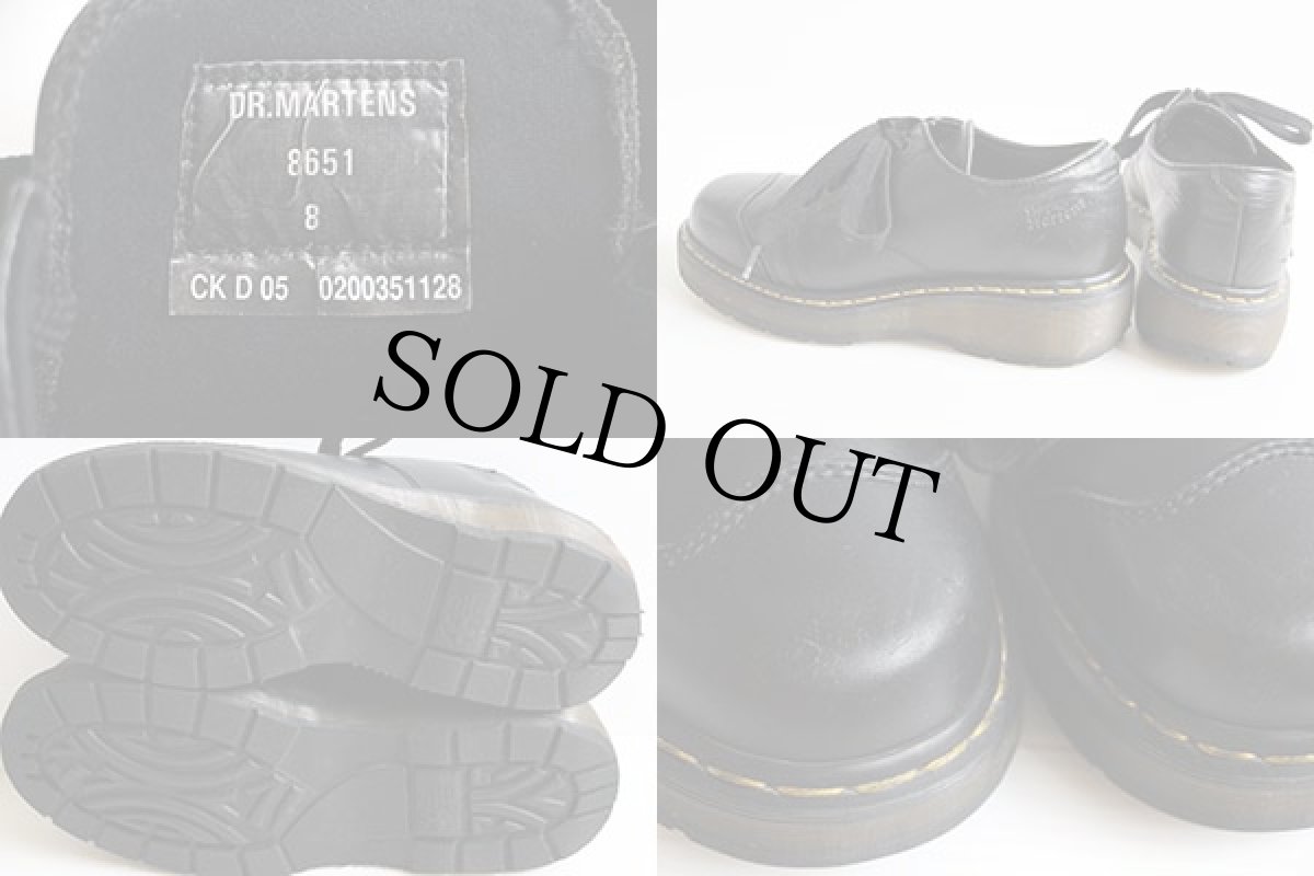 画像4: 英国製 DR.MARTENSドクターマーチン 5ホール 厚底 レザーシューズ 黒 UK8 (4)