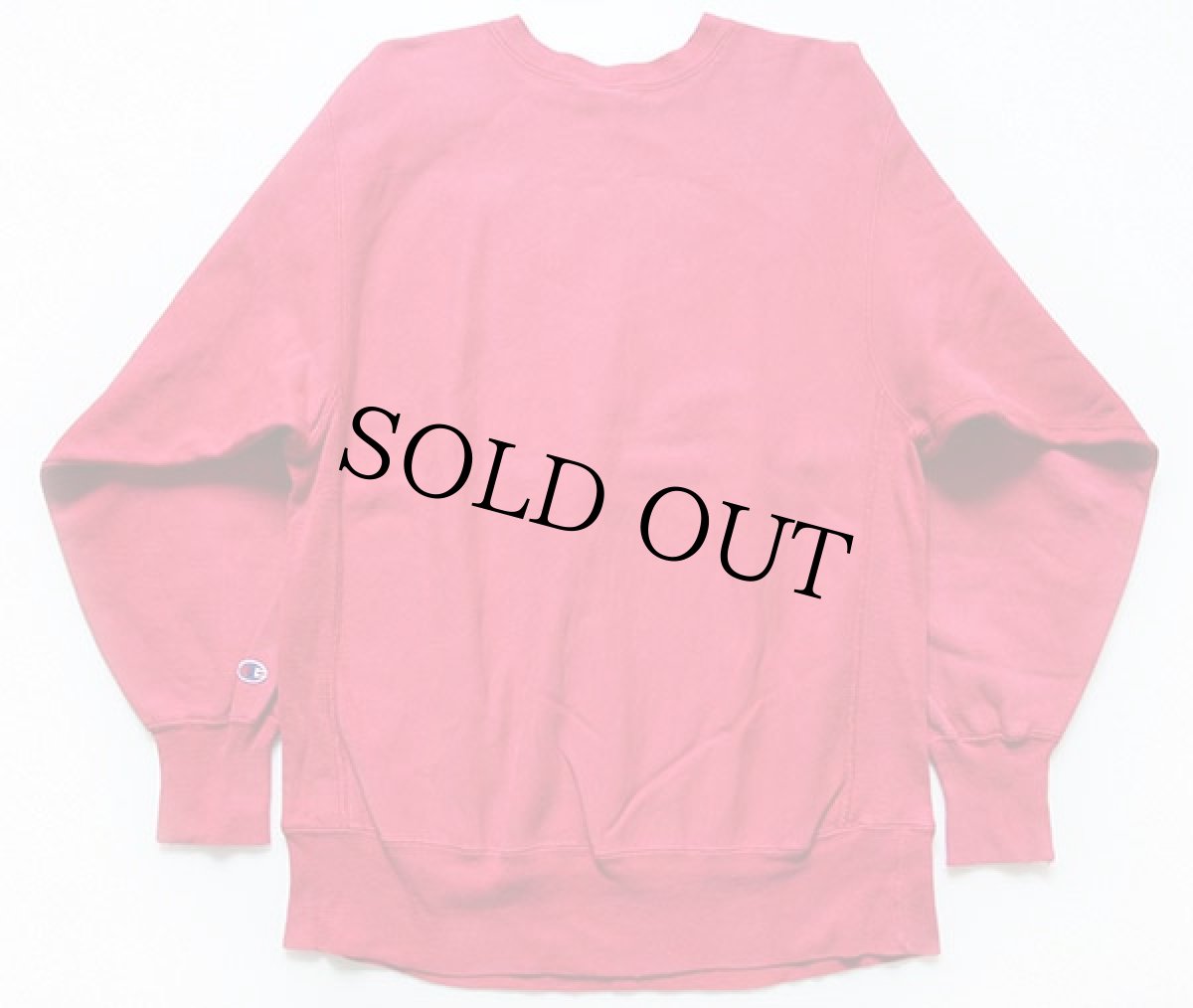 画像2: 90s USA製 Championチャンピオン ワンポイント リバースウィーブ スウェット ピンク XL (2)