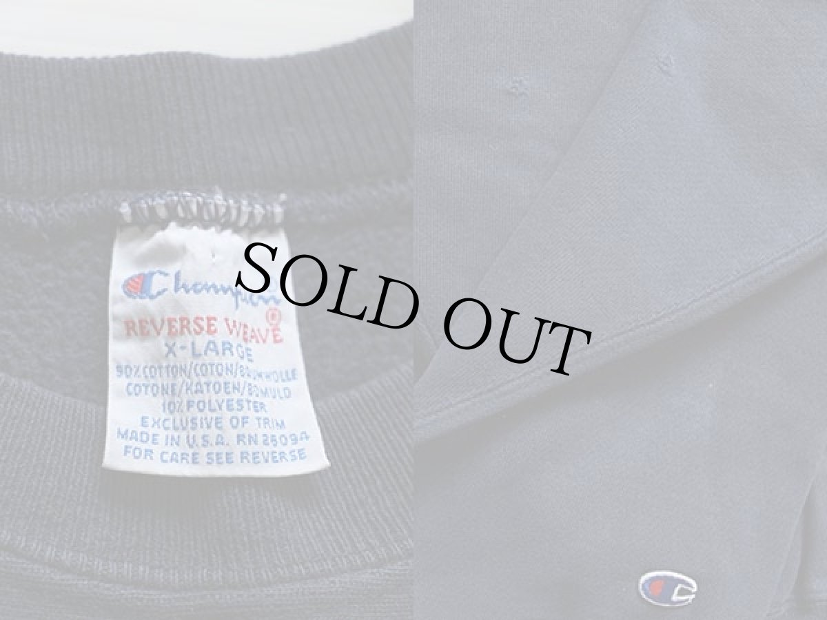 画像3: 90s USA製 Championチャンピオン IOWA STATE リバースウィーブ スウェット 紺 XL (3)