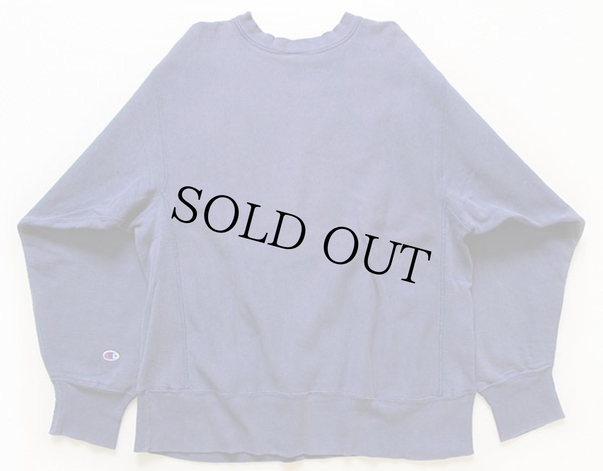 画像2: 80s USA製 Championチャンピオン BETHEL リバースウィーブ スウェット 青紫 L (2)