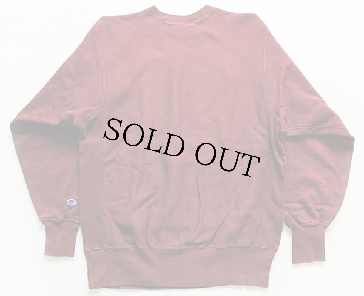 画像2: 90s USA製 Championチャンピオン MINNESOTA リバースウィーブ スウェット バーガンディ XL (2)