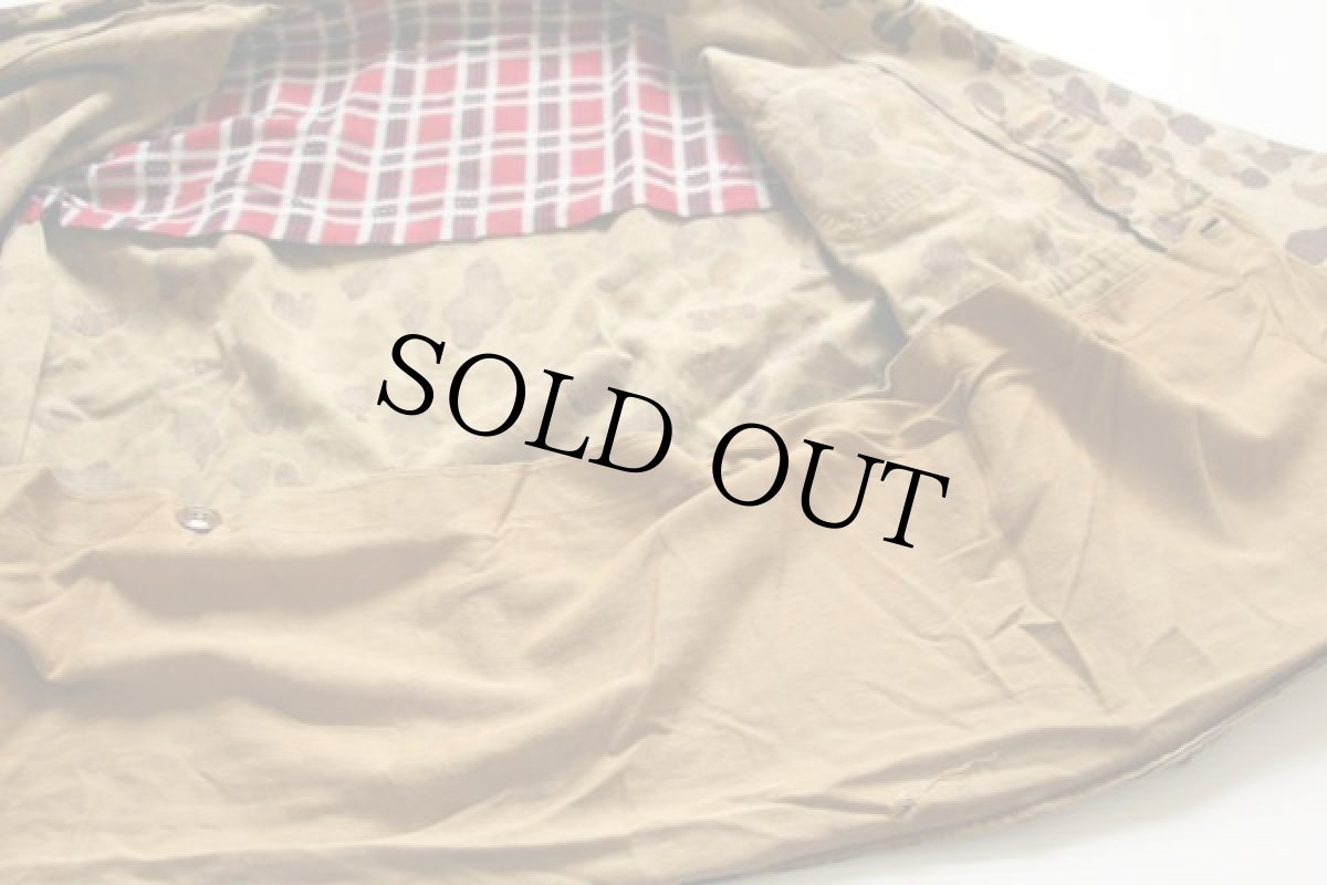 画像6: 50s UNKNOWN フード付き ダックハンターカモ ハンティングジャケット (6)