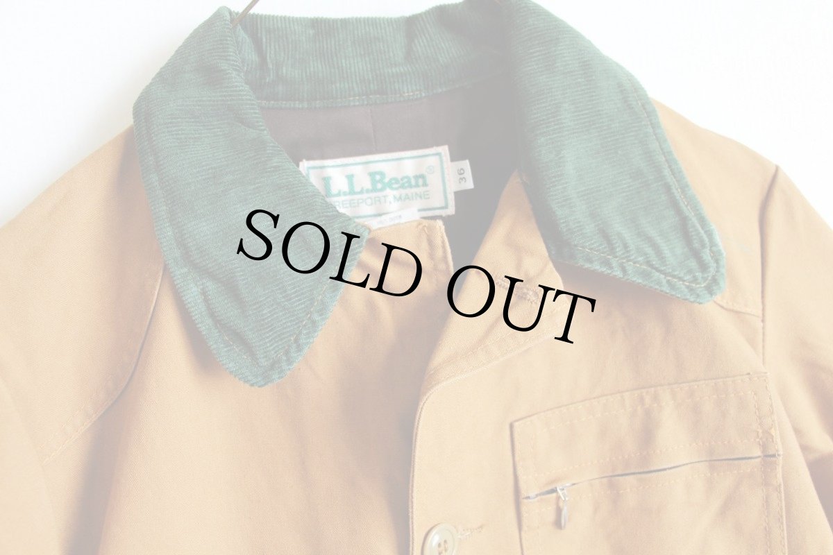 画像3: 80s USA製 L.L.Bean ハンティングジャケット 茶 36 (3)