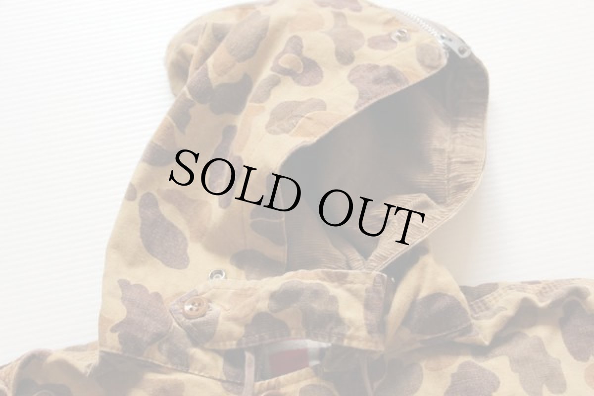 画像3: 50s UNKNOWN フード付き ダックハンターカモ ハンティングジャケット (3)