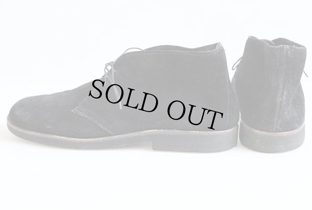 画像2: 80s JCPenney スエードレザー チャッカブーツ 黒 9.5 (2)