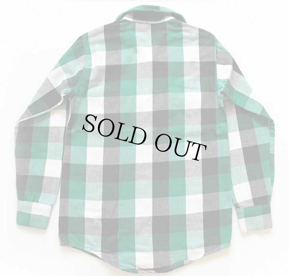 画像2: 80s USA製 FROSTPROOF ブロックチェック コットン フランネルシャツ MT (2)