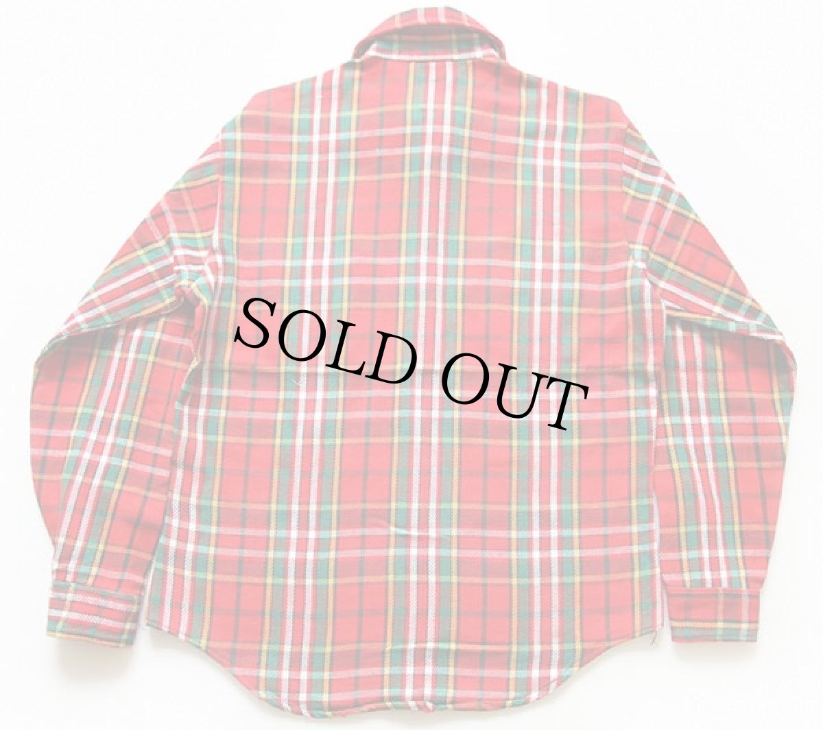 画像2: 70s JCPenney BIGMACビッグマック チェック コットン フランネルシャツ M (2)