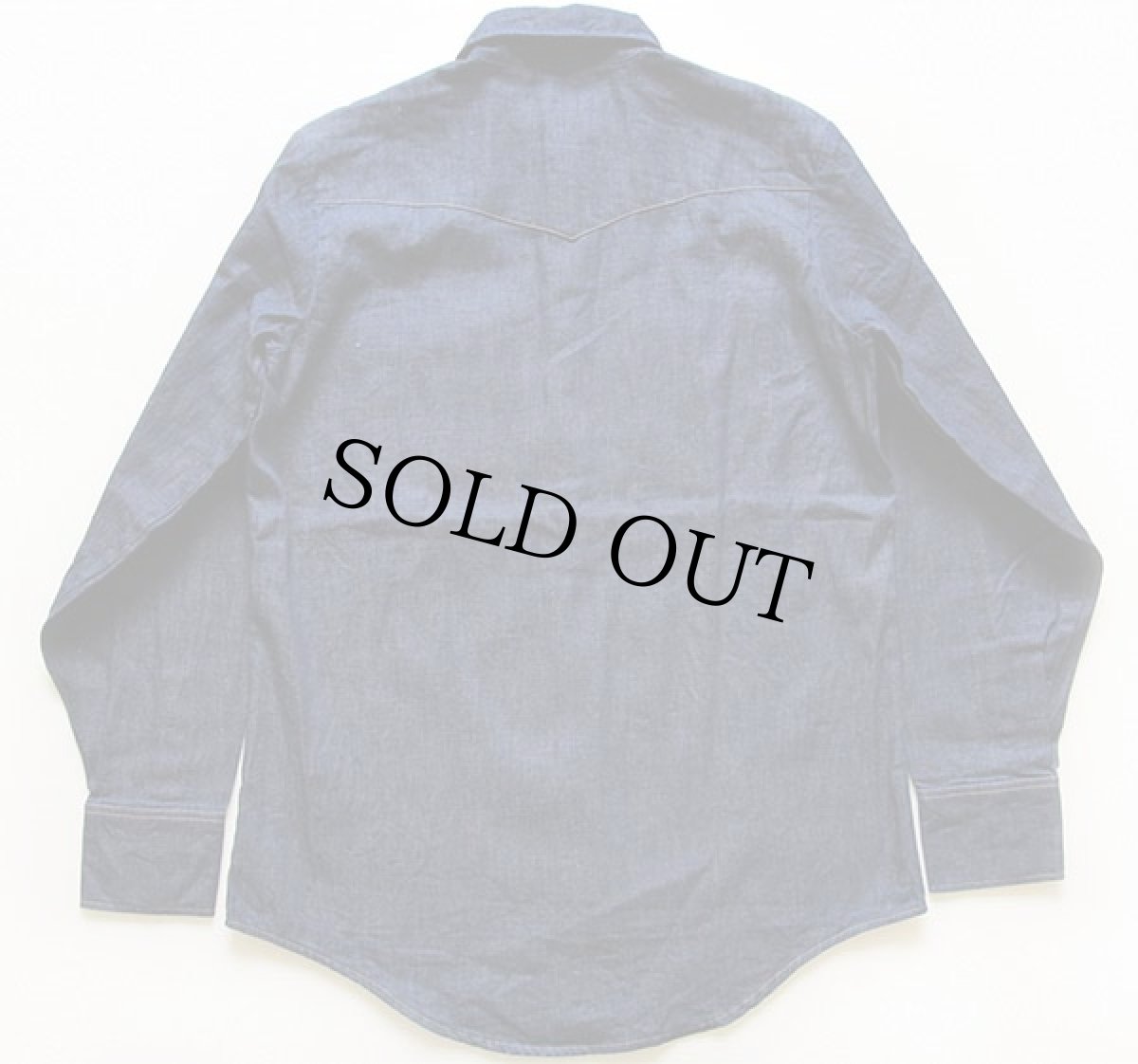 画像2: 70s USA製 Prentiss デニム ウエスタンシャツ M (2)